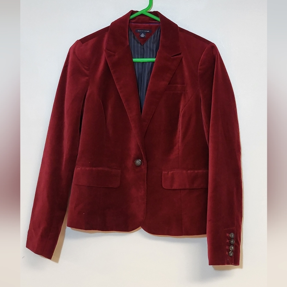 Red Velvet Blazer